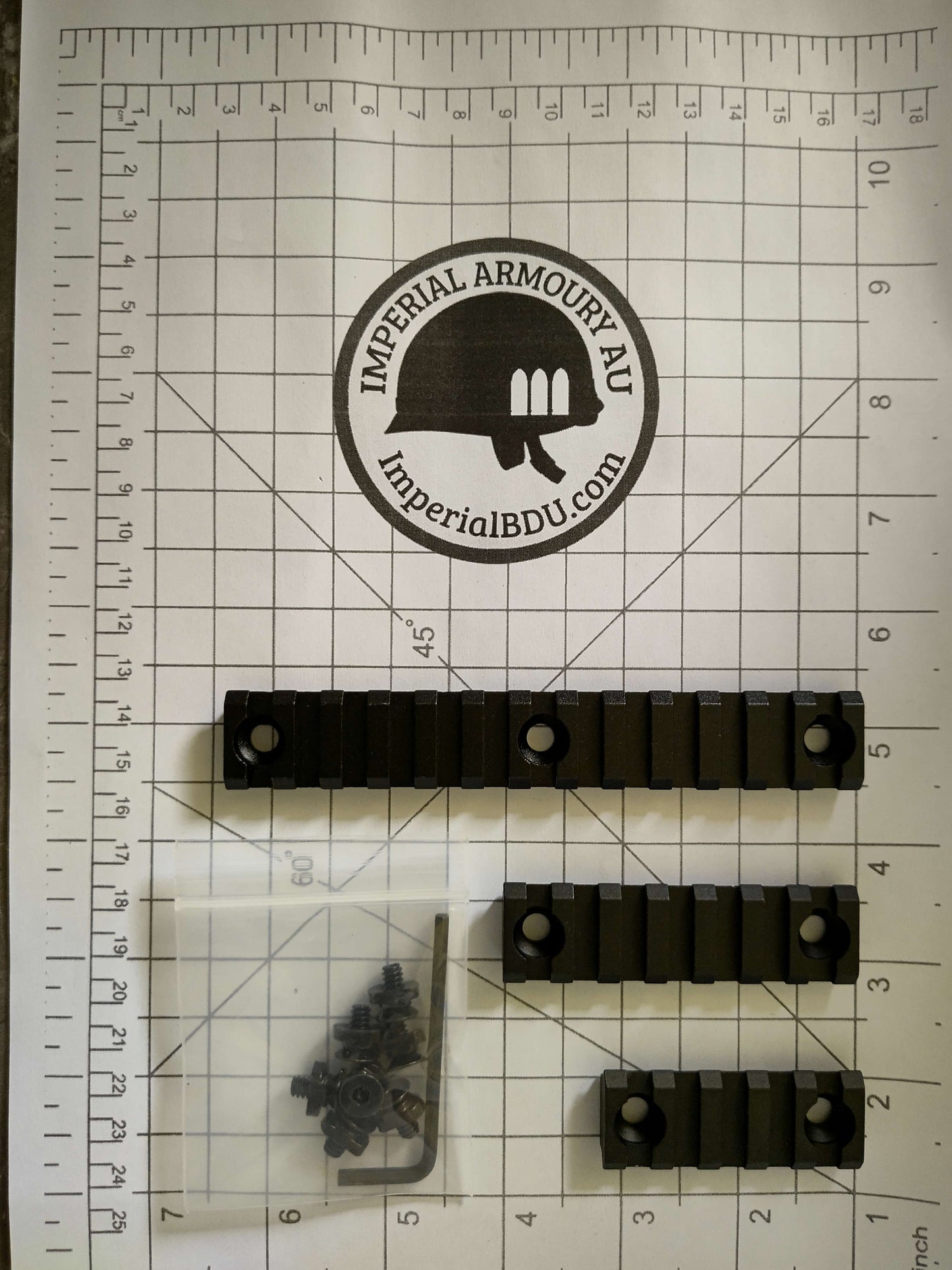 M-LOK to Picatinny Rail Sections (Metal) – 3, 5, 13 Slots AUSTRALIA