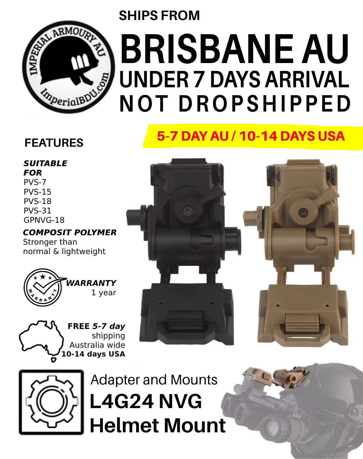 L4G24 NVG dağı taktik kask eki Metal CNC gece görüş PVS 15 18 31 GPNVG18 için ba L4G24 NVG dağı taktik kask eki Metal CNC gece görüş PVS 15 18 31 GPNVG18 için ba