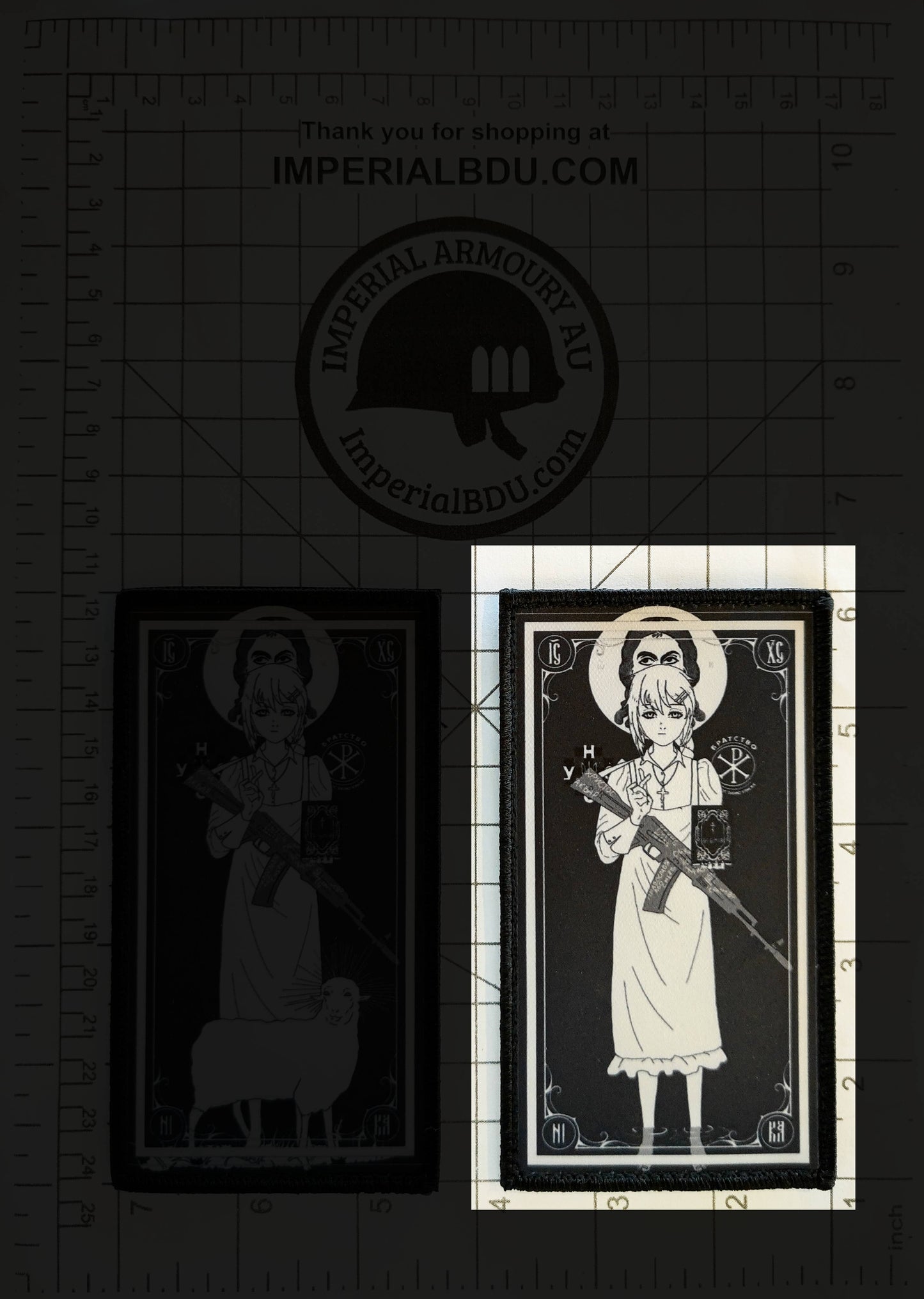 Coptic Christ-Chan Morale Patch (5x2.8in | 7x13cm) FREE SHIPPING WORLDWIDE