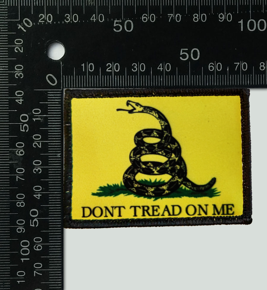 Gadsden Flag "DONT TREAD ON ME" Velcro Patch x2 Value Pack - FREE SHIP