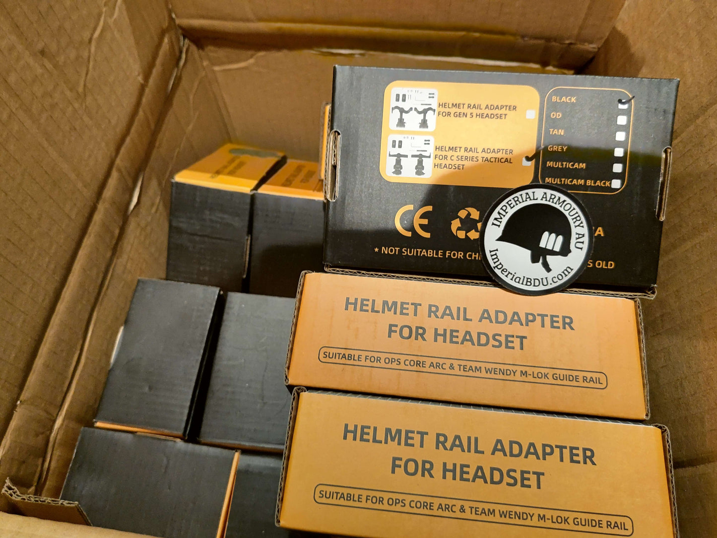 TAC3/C Series Headset Bracket Adapter Fit OPS ARC rail FAST MICH Helmet Mount