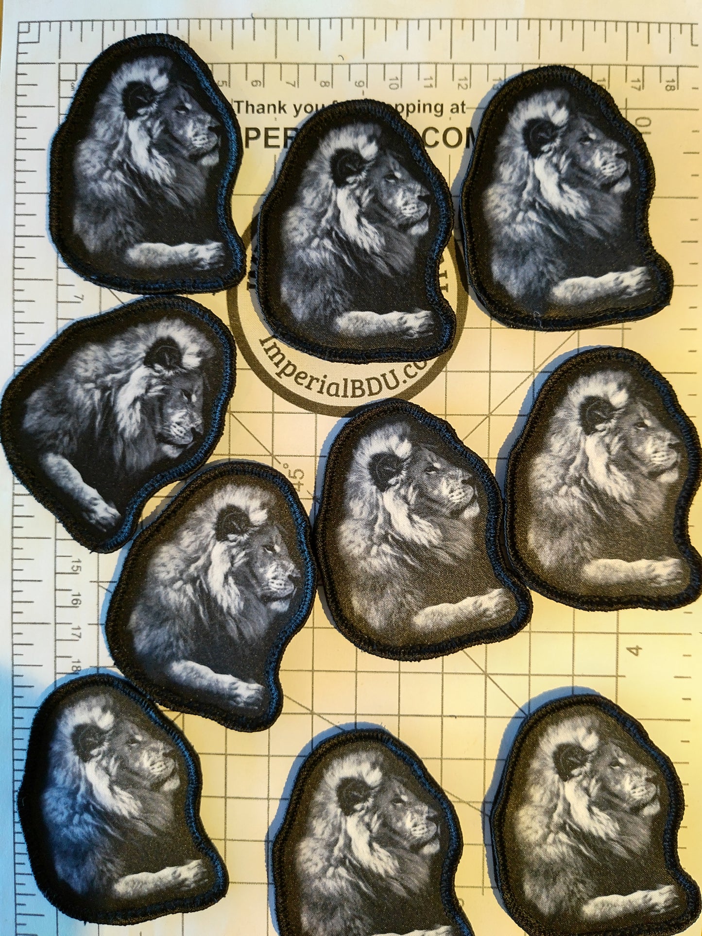 The Lion and The Small Dog Meme Morale Patch