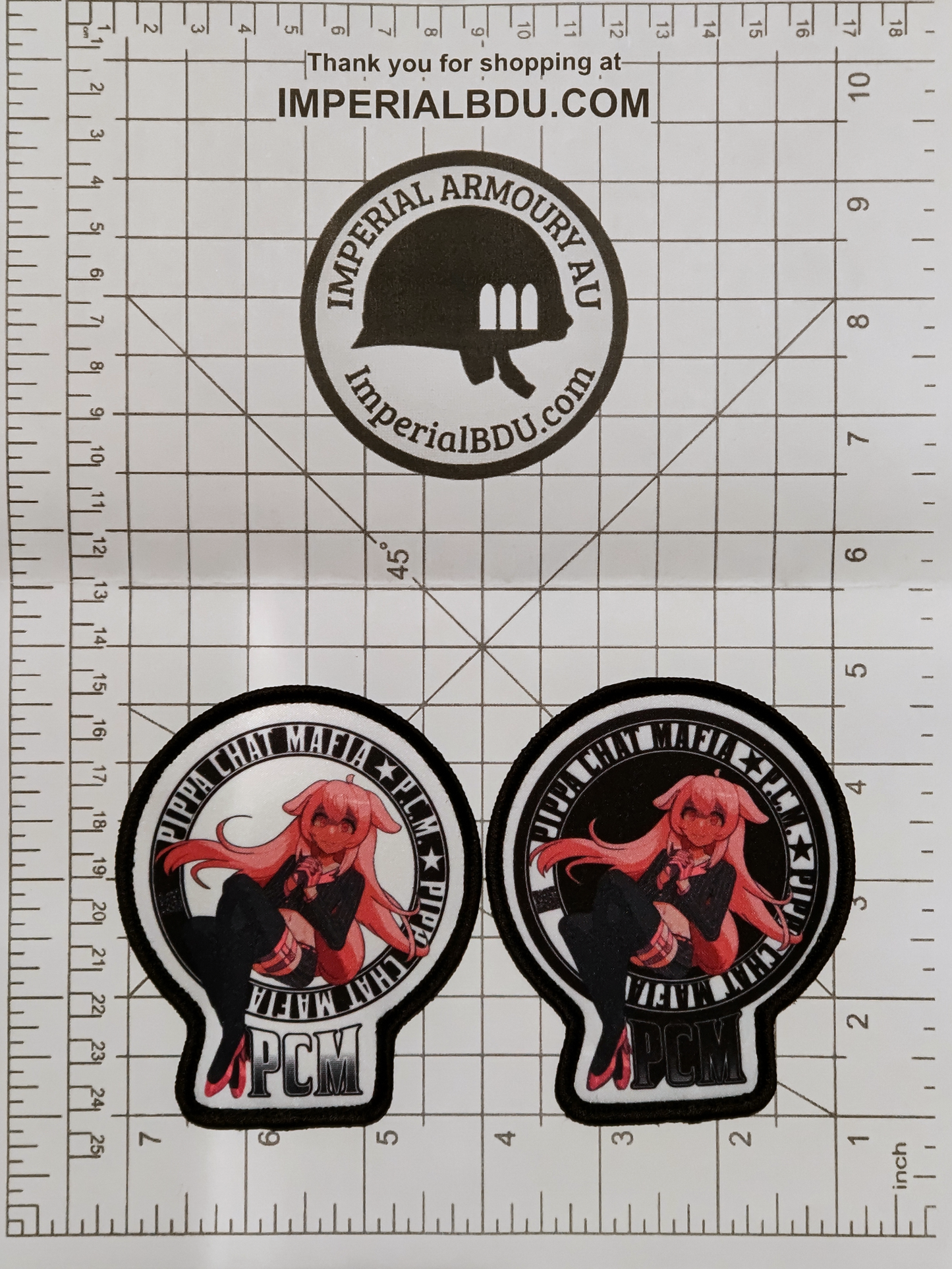 PCM Pippa Chat Mafia Morale Patch / Velcro Patch