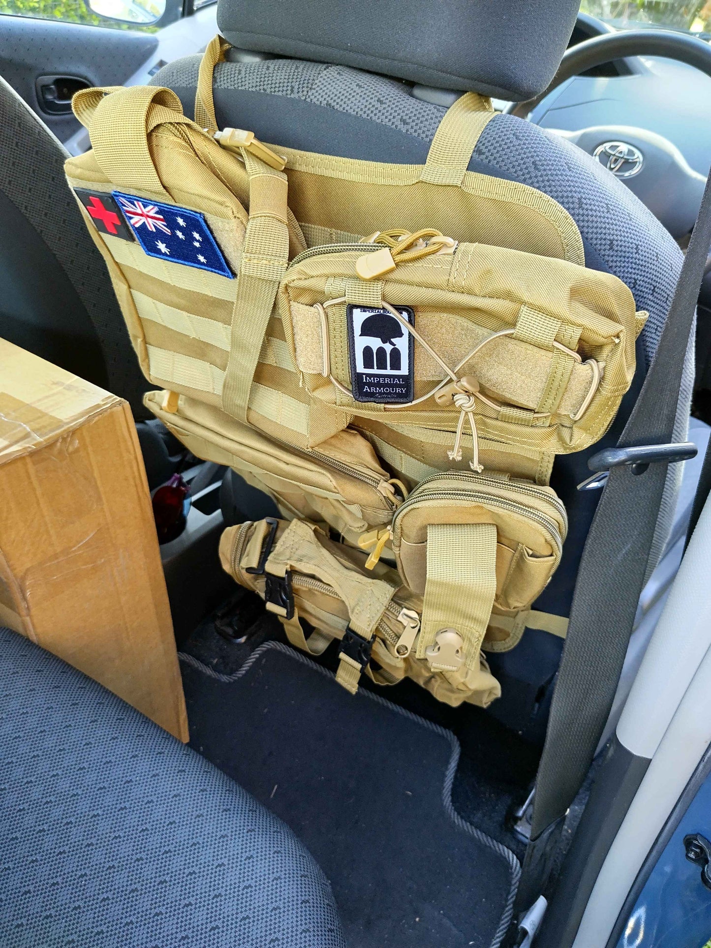 Tactical Car Seat Bug Out EDC Kit Molle Organizer - Ships from Australia