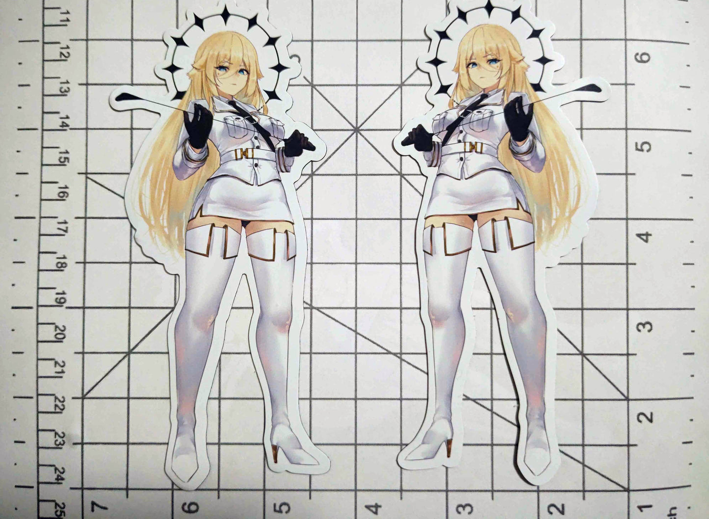 Space Admiral Kaneko Lumi 5.5" / 14cm magnets / stickers set Fan merch | Not Official