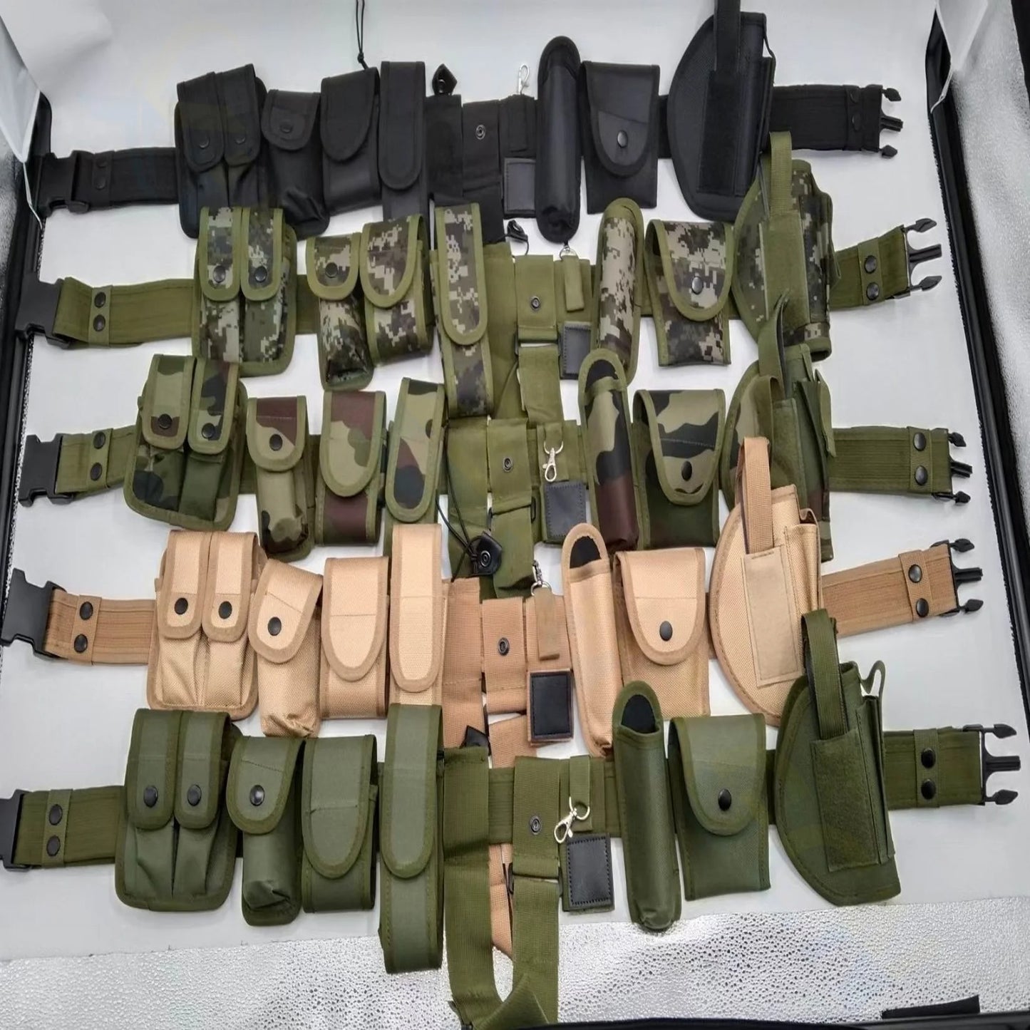 Military Police / Security 10 in 1 Tactical Pistol Belt BLACK/BROWN/GREEN +🚚💨LOCAL STOCK