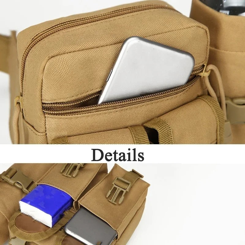 XUF High Capacity Hiking Waist Bag Fanny Pack + Water Bottle Holder - Australia