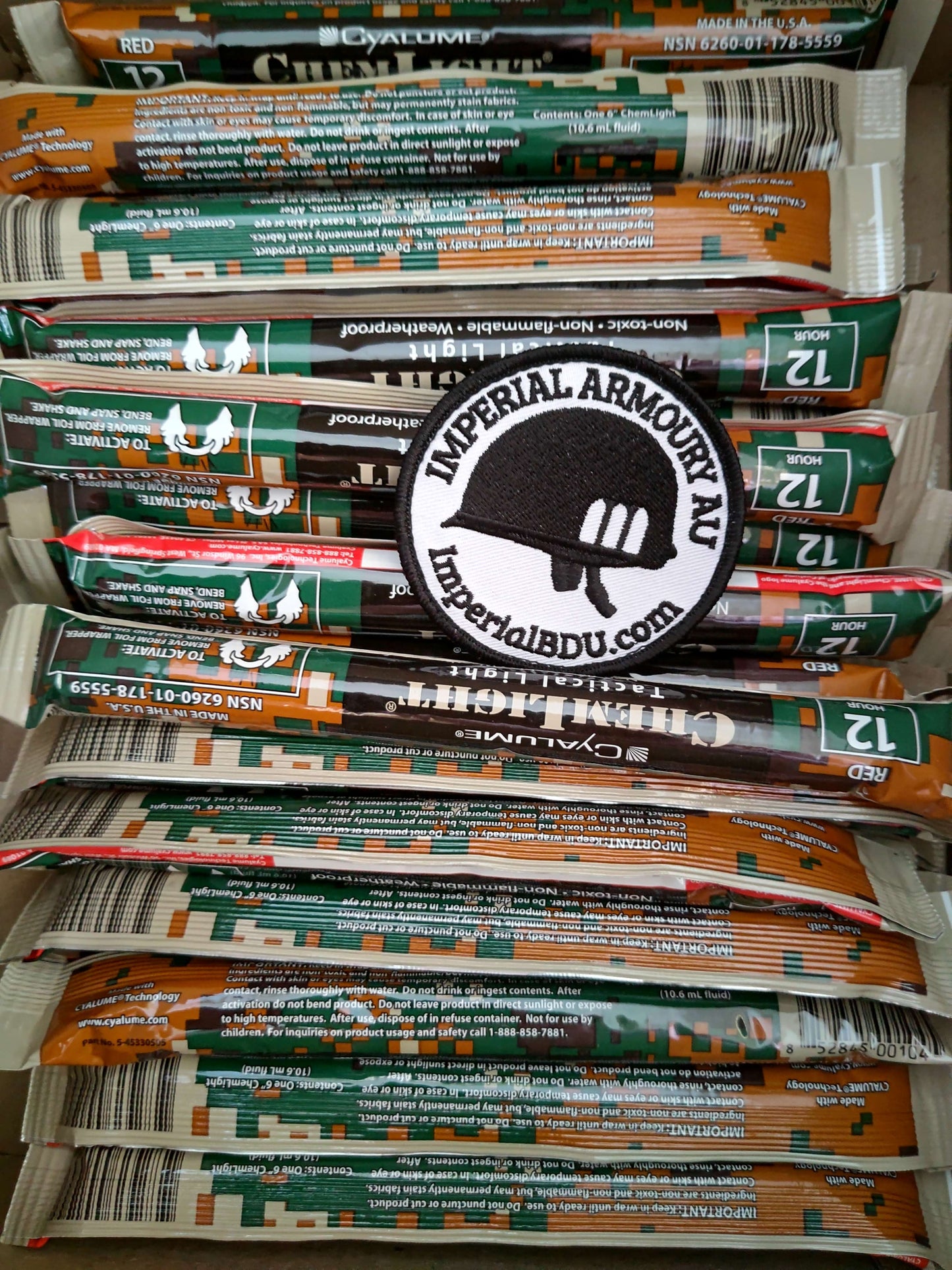 RED Cyalume Glow Stick - Snap Activation - Tactical Lights (Australia)