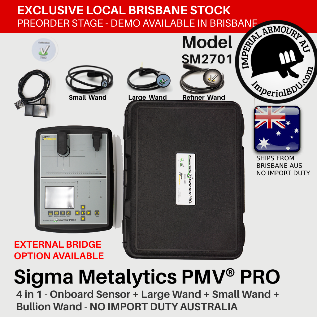 The Sigma Metalytics Precious Metal Verifier PMV PRO SM2701 + Refiners Wand OPTION
