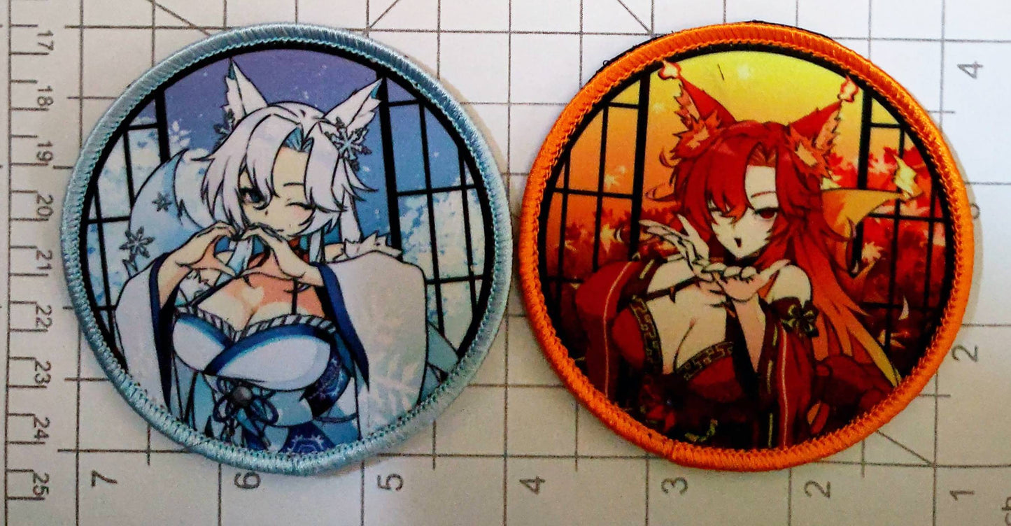 Smug Alana Morale Patch, ice & fire duo velcro patch set
