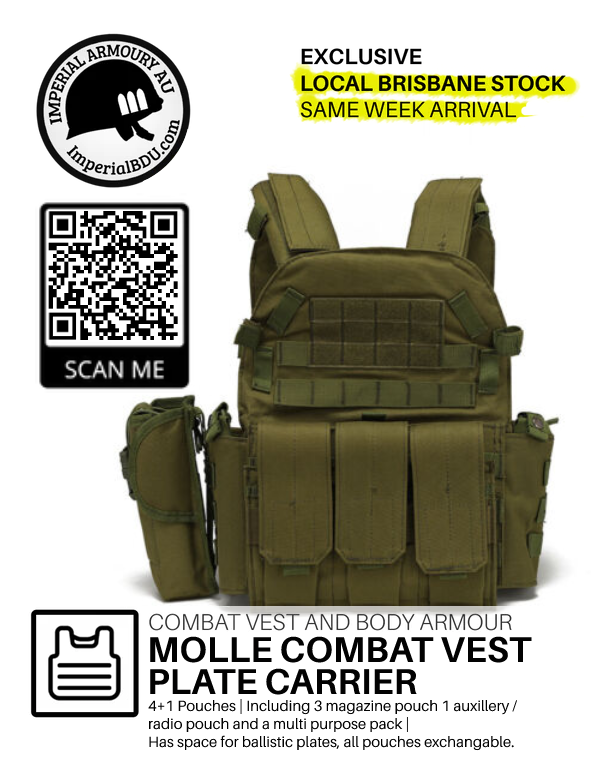 ImperialBDU MMAC Modular Tactical Vest Plate Carrier - 5 Pouches 4 colors with molle system - Best Price Guaranteed!
