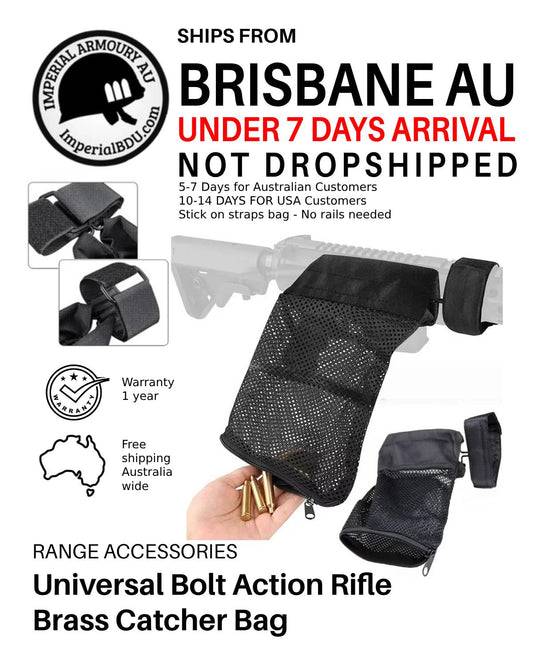 Brass Catcher for Bolt Action Rifles, no rail required - ImperialBDU Australia