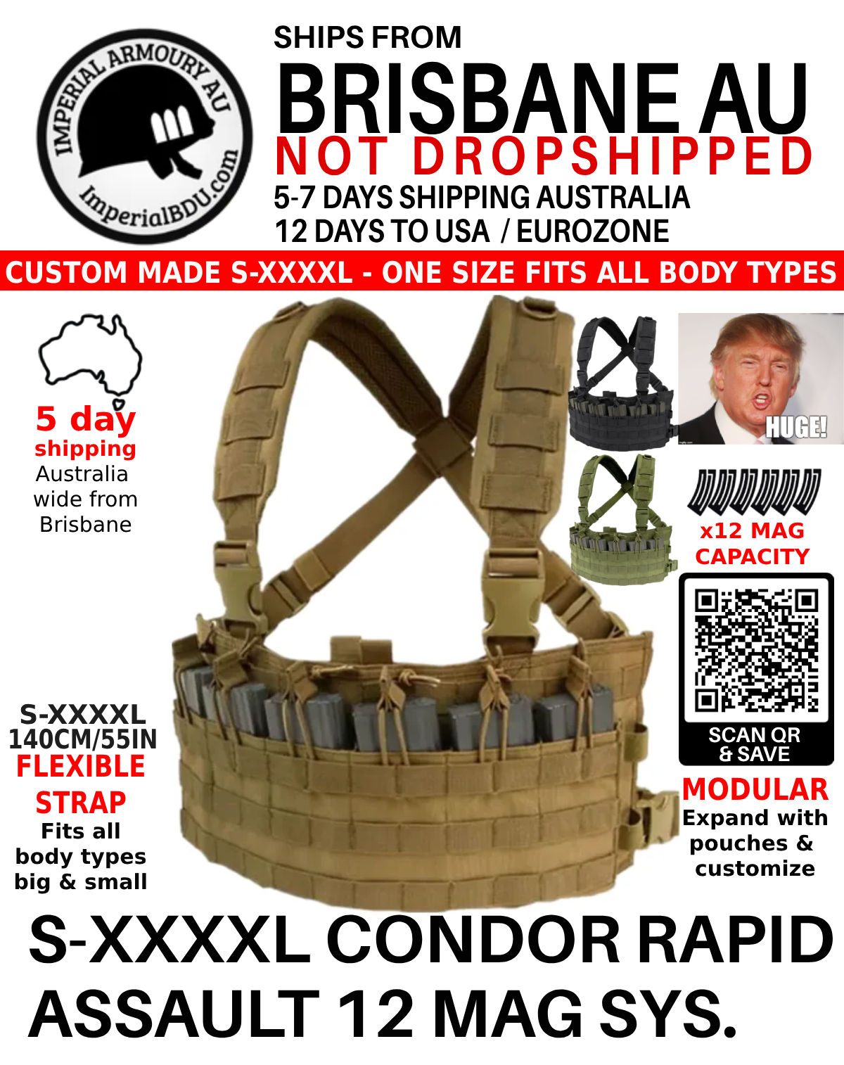 4xl Chest Rig Condor MCR6 Rapid Assault Combat Chest Rig 12 mag S to 4XL Australia ...