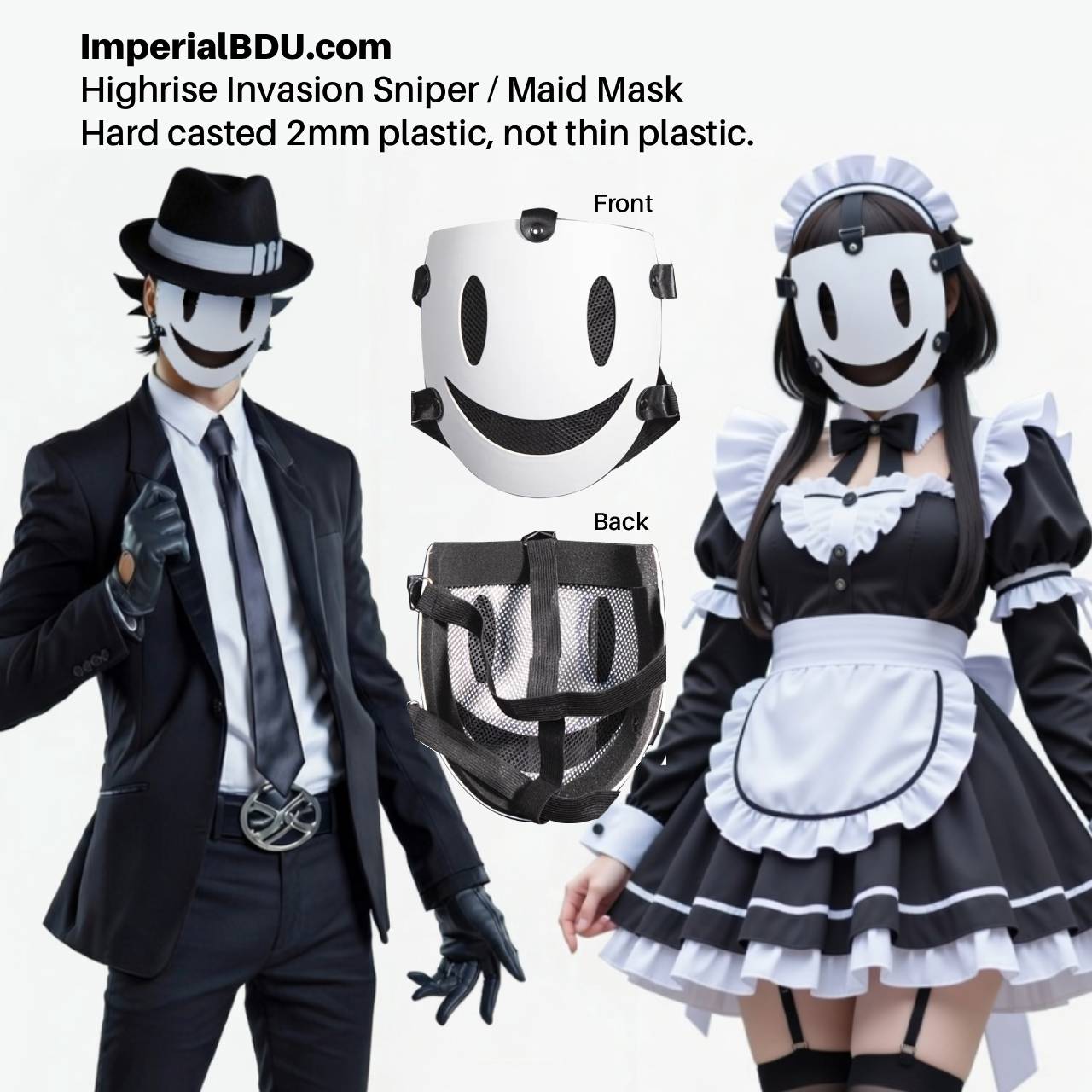 Highrise Invasion Maid Mask / Sniper Mask, 2mm Hard Cast AUSTRALIA