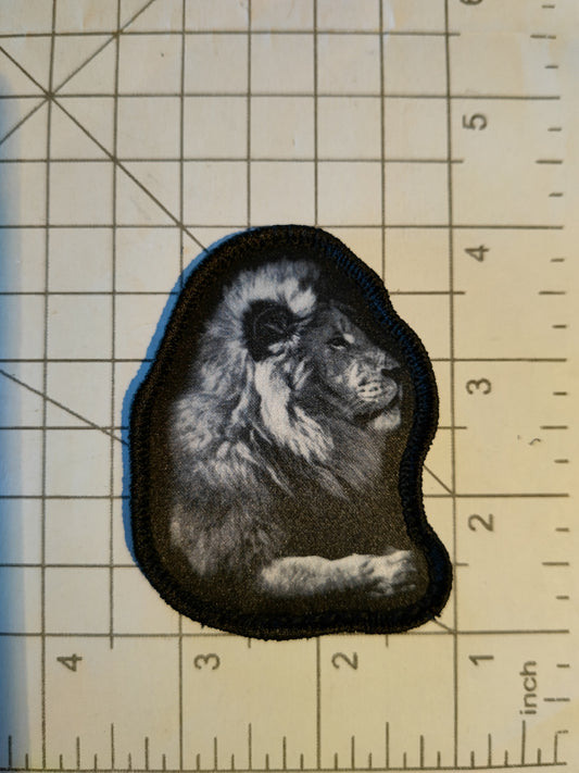 The Lion and The Small Dog Meme Morale Patch