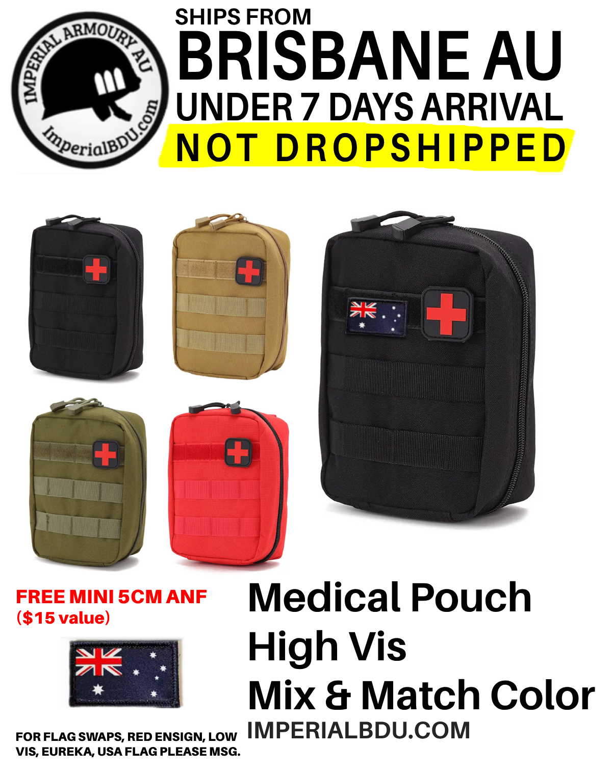 AFAK Tactical Individual First Aid Kit - 5 Day Australia Wide Shipping