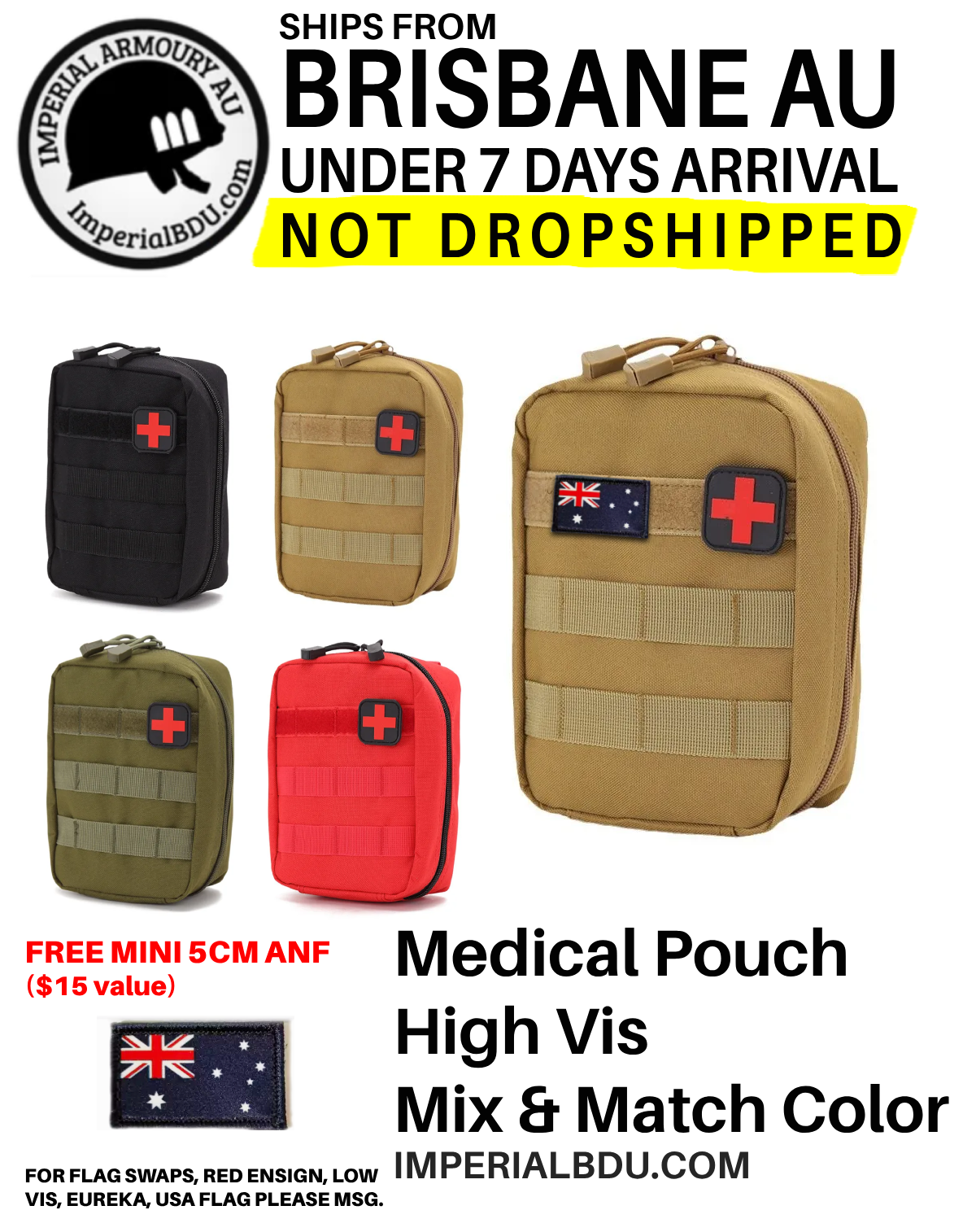 AFAK Tactical Individual First Aid Kit - 5 Day Australia Wide Shipping