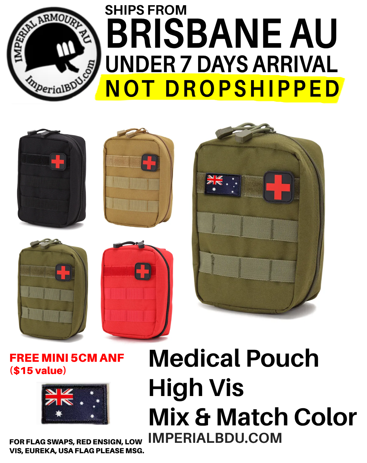 AFAK Tactical Individual First Aid Kit - 5 Day Australia Wide Shipping