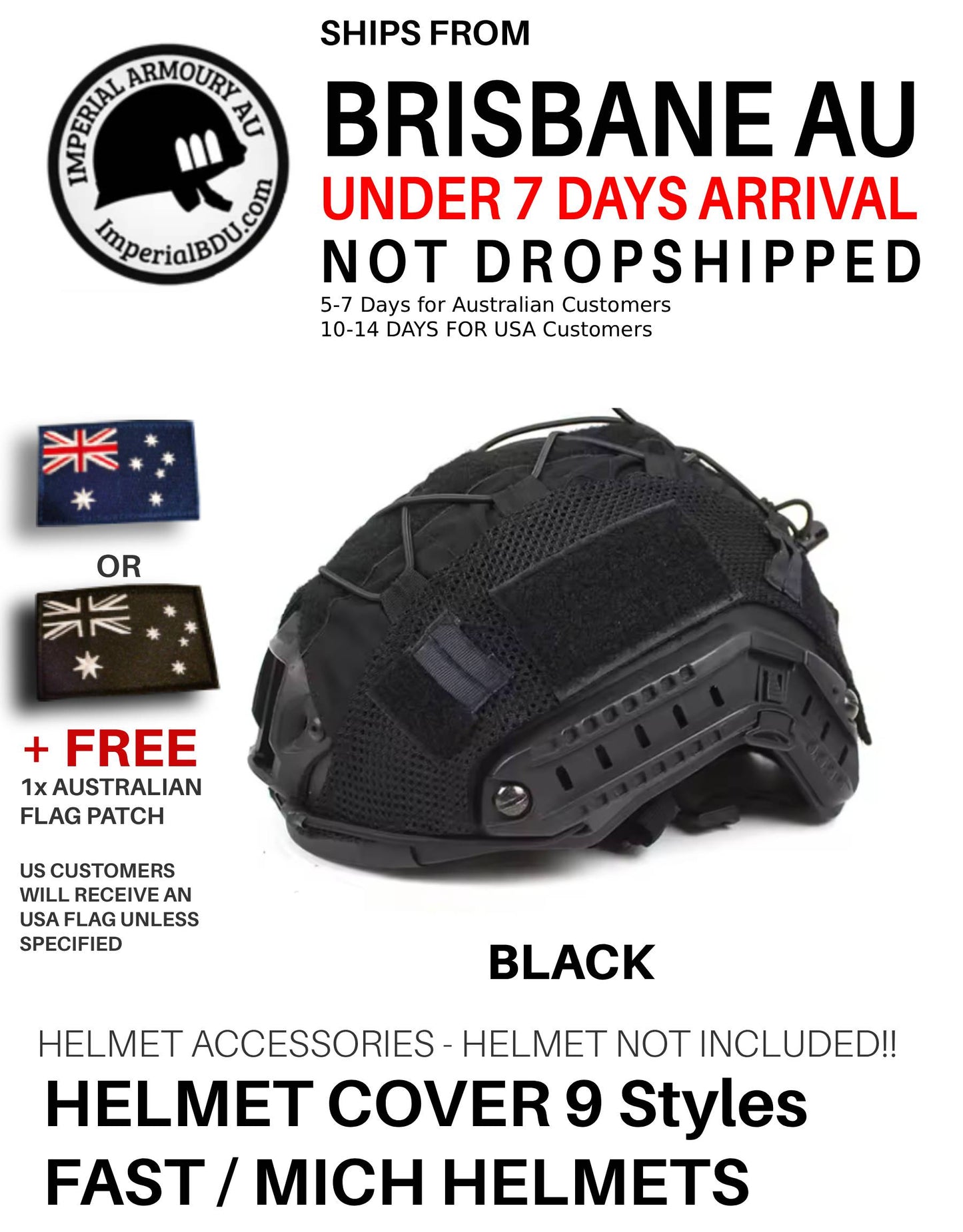 ImperialBDU Tactical Helmet Cover FAST Helmet Camo BJ PJ MH Military - Australia