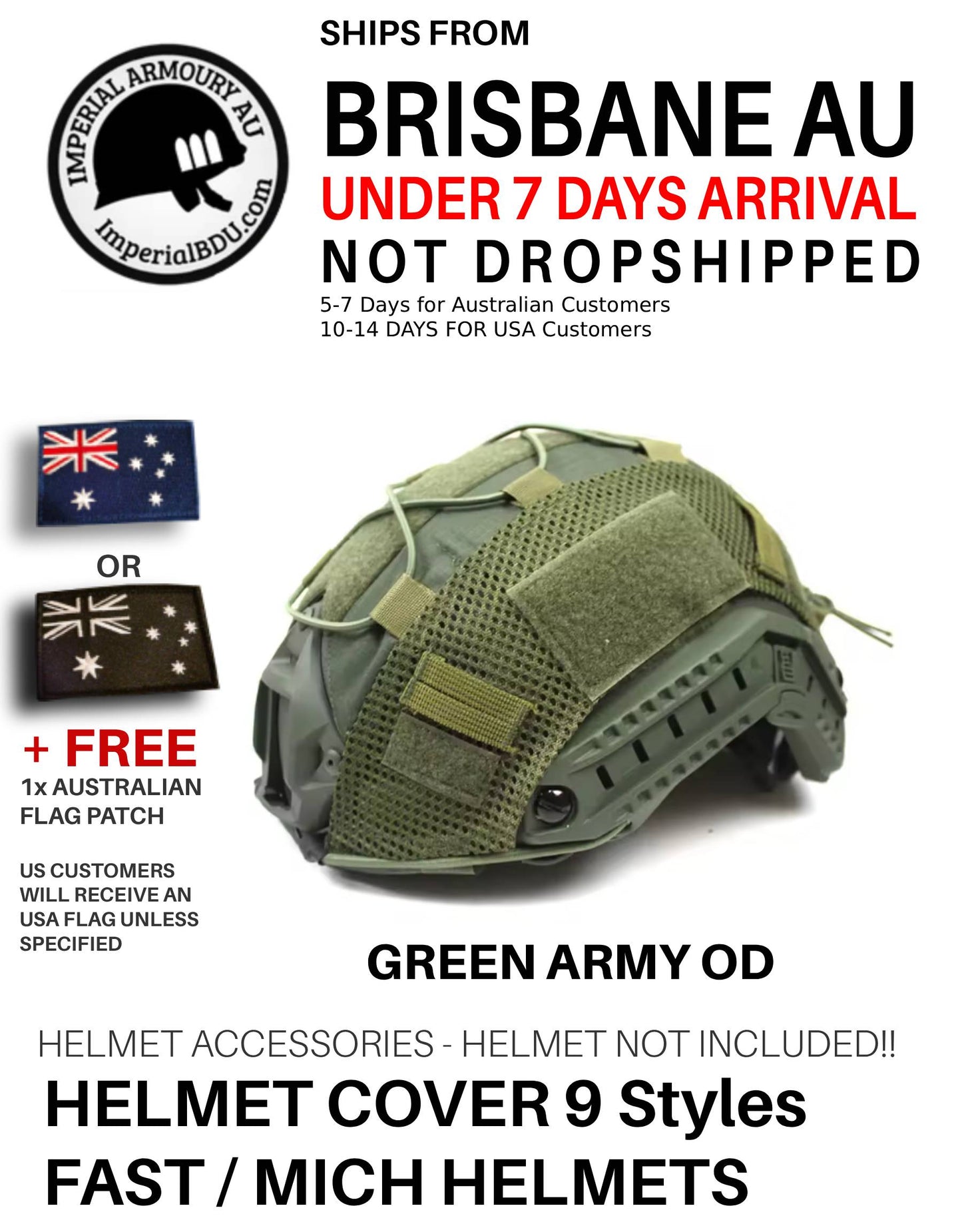 ImperialBDU Tactical Helmet Cover FAST Helmet Camo BJ PJ MH Military - Australia