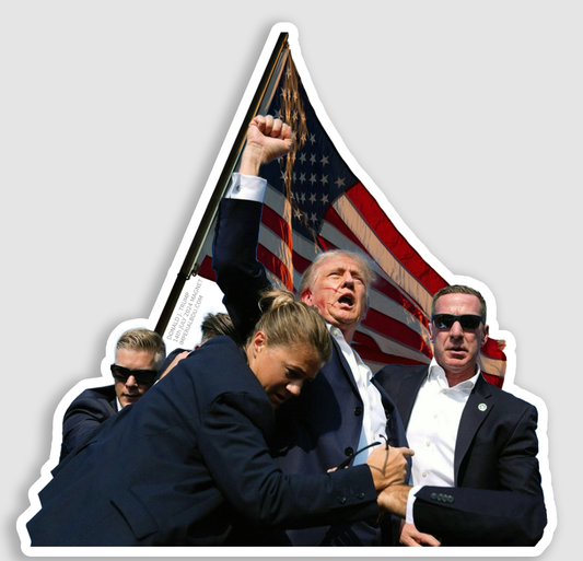 Donald J Trump - July 14th Fridge Magnet (100mm / 3.9 inch) + Centred flag design