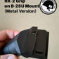 A hand holding a black metal RK-2 grip attachment for a B-25U mount, shown against a plain beige background with product text and an Imperial Armoury logo.
