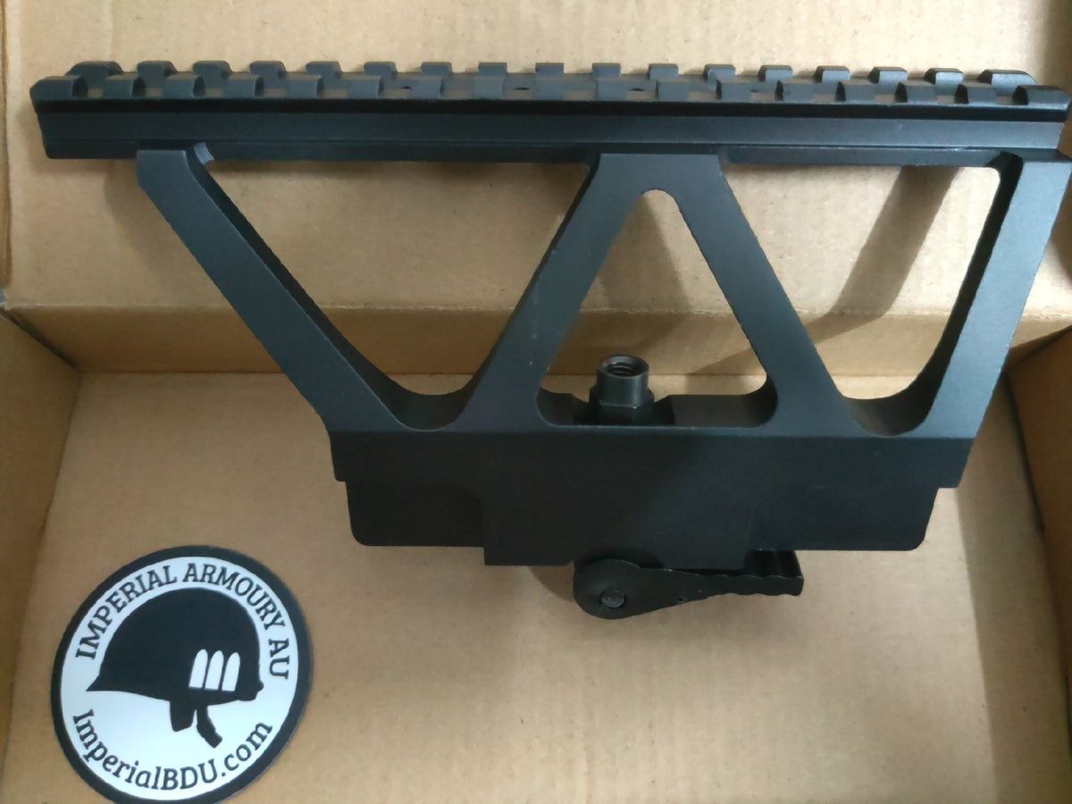 AK Dovetail To Picatinny Rail Mount Adapter, Whiskey Frame, Metal