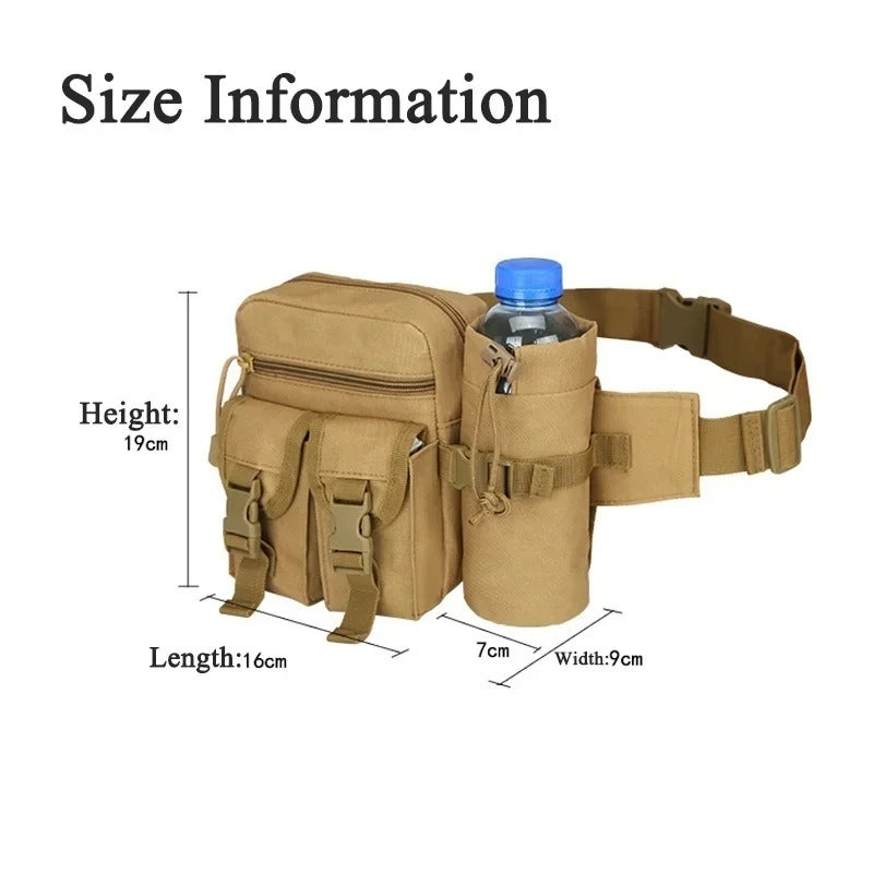 XUF High Capacity Hiking Waist Bag Fanny Pack + Water Bottle Holder - Australia