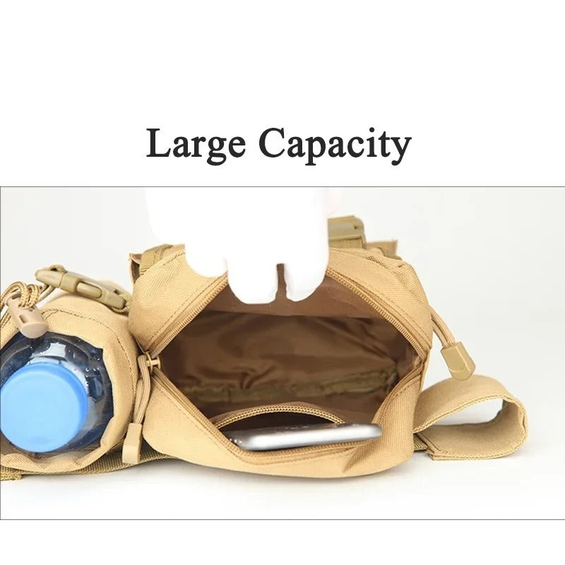XUF High Capacity Hiking Waist Bag Fanny Pack + Water Bottle Holder - Australia