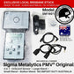 Sigma Metalytics PMV Original, model SM1601 with digital update function and three wands product with packaging and accessories on a white background.
