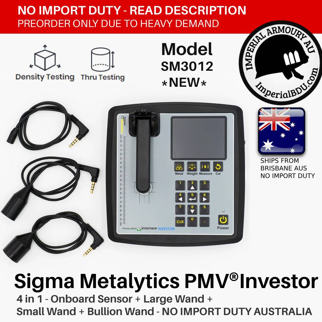 SIGMA METALYTICS PMV Investor Australia - Precious Metal Verifier SM3012 + 2 YR WARRANTY