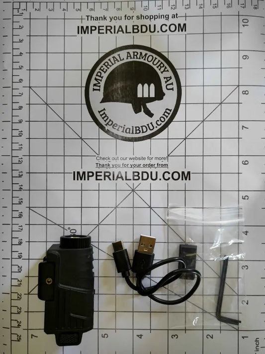 Model X1000 800 Lumen Tactical Flashlight + Strobe Light + Laser |  5-7 Days AU